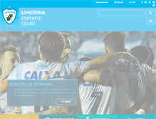 Tablet Screenshot of londrinaesporteclube.com.br